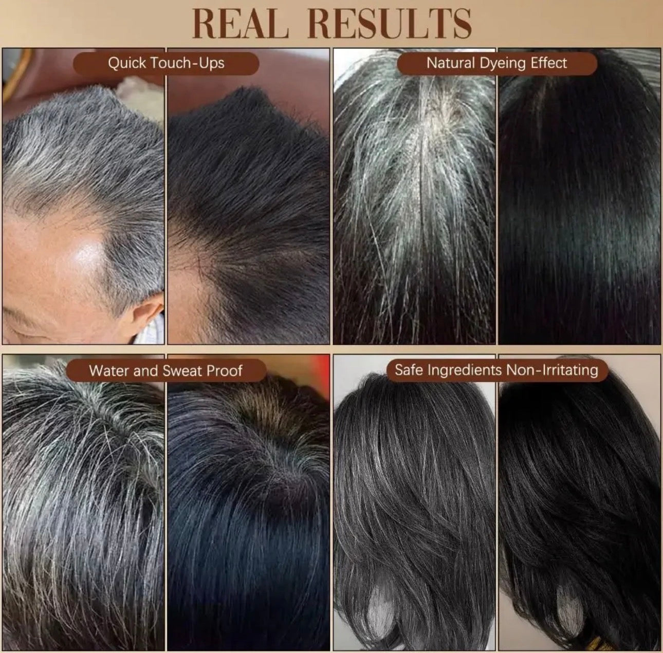 Instant Hair Comb Dye